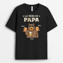 4740AFR1 T shirt Personnalise La Tribu De Papa Ours 4740A3H7B