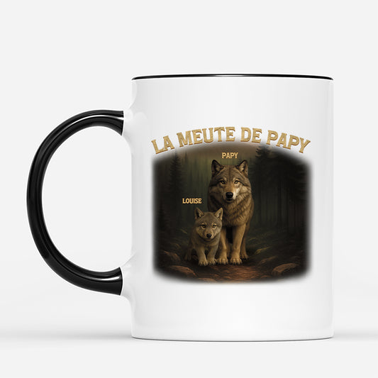4741MFR2 mug personnalise papa la meute de papa 4741m