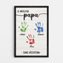 4744CFR1 toile personnalisee meilleur papa sans hesitation 4744c3qab