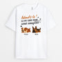 4756AFR1 t shirt pour amoureux des chiens la vie ennuyeuse sans nous chien dormant 4756a5m5c