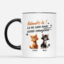 4756MFR2 mug pour amoureux des chats la vie ennuyeuse sans nous chat dormant 4756m