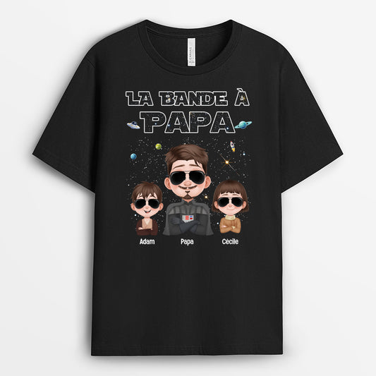 4757AFR1 t shirt personnalise la bande de papa version lunivers 4757akhab