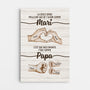 4762CFR1 toile personnalisee papa la meilleure chose 4762c6lab