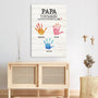 4766CFR3 toile personnalisee papa peu importe a quel point ces mains grandissent 4766c64ab