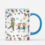 4770MFR3 effet dimpression 3d mug personnalise papa bricoleur dessin crayon version patchwork 4770m