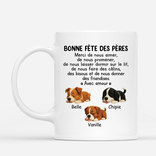 4771MFR1 mug personnalise merci de nous aimons version chiens dormant 4771m8m5c