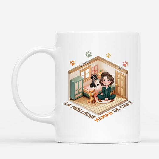 4775MFR1 mug pour amoureux des chats meilleure maman chat design chambre 4775m5m0d