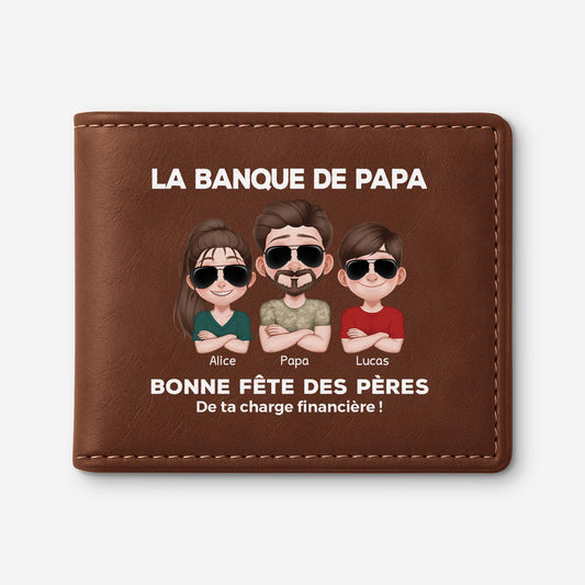4779JFR1 portefeuille cuir personnalise homme la banque de papa 4779j8t0b