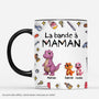 4781MFR2 effet dimpression 3d mug personnalise la bande a papa dinosaure avec outils 4781m3t5b
