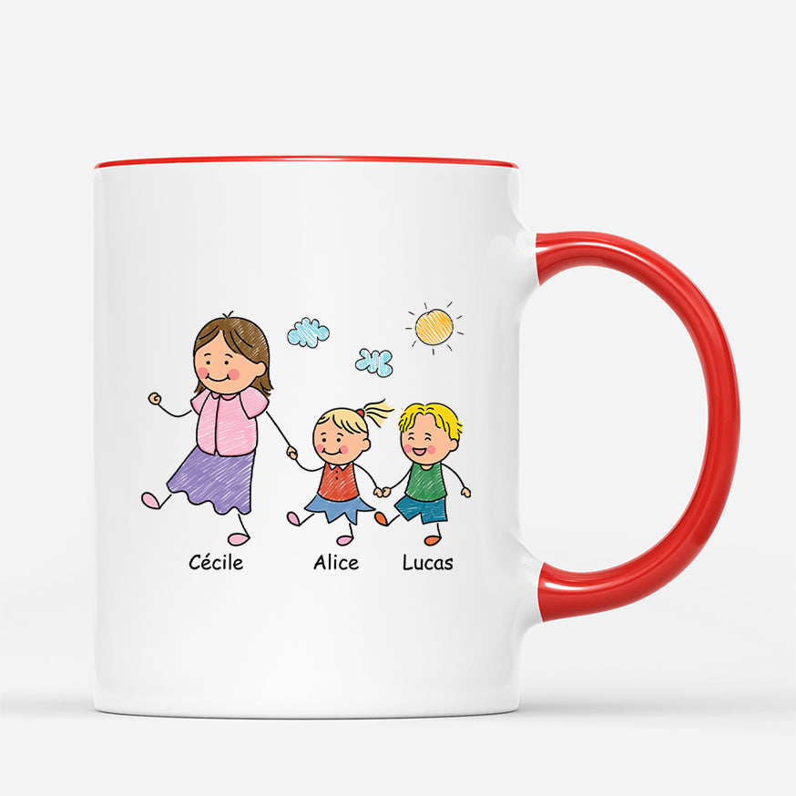 4784MFR3 mug personnalise legende mari papa papy dessin crayon 4784m8m0b