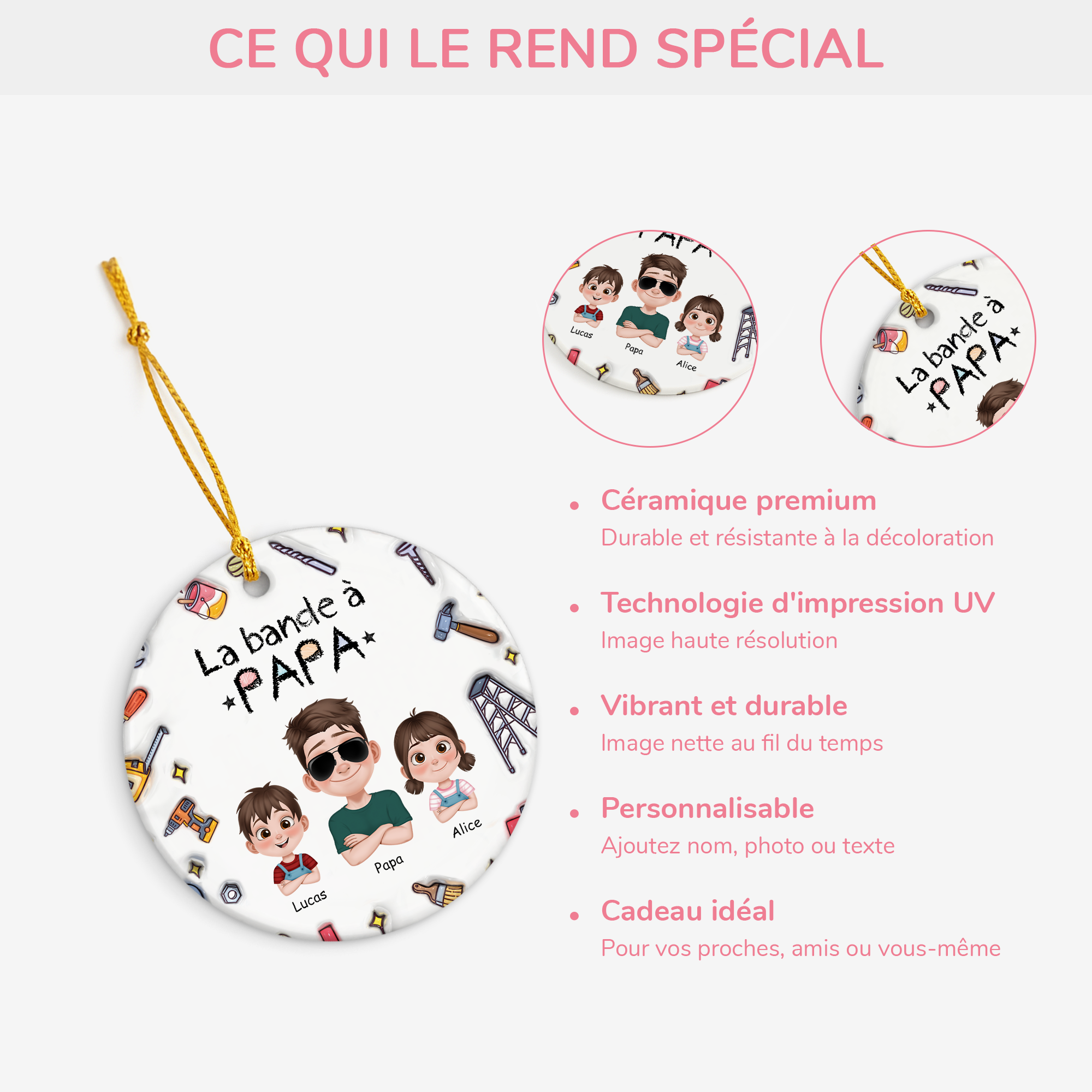 4785OFR4 effet dimpression 3d ornement ceramique personnalise la bande a papa 4785okt0b