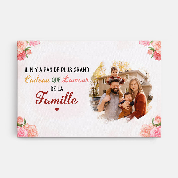 Tableau Photo Personnalisé Sur Toile Encadrée - Cadeau Famille, Formats A2 A3 A4, Prêt à Accrocher