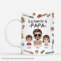 4798MFR1 effet dimpression 3d mug personnalise papa la bande a papa cool design cartoon 4798mkt0b