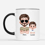 4805MFR2 mug personnalise telle pere telle fille papa soldat avec poings 4805m8t0b