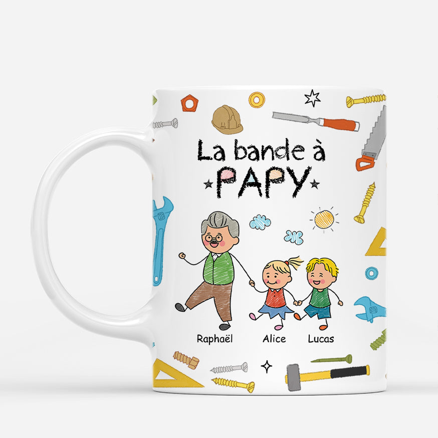 4810MFR1 mug personnalise papy ouvrier dessin crayon 4810mkm0b