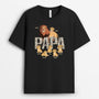 4812AFR1 t shirt personnalise papa lion effet pierre craquelee 4812a6l5b