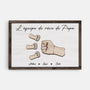 4815CFR1 toile personnalisee papa l_equipe de reve de papa poings 4815c6q5b_44f2806b 9bad 49db b7f5 44cb27c401f1
