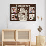 4817CFR3 toile personnalisee papa a travers mes yeux photo et texte 4817c5qab