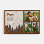 4818CFR1 toile personnalise papa tu es le monde version foret avec photo 4818c5itb