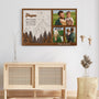 4818CFR3 toile personnalise papa tu es le monde version foret avec photo 4818c5itb