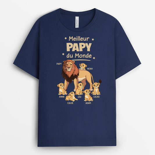 4829AFR2 t shirt personnalise meilleur papa lion couleur clair 4829a5l8b_0c72b2b1 9465 4e81 806c e98a5a7089b5