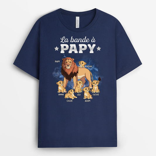 4836AFR2 t shirt personnalise la bande a papa lion tonnerre 4836akl8b