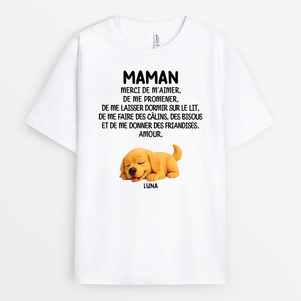 4851AFR2 t shirt personnalise chien merci de m_aimer 4851atync