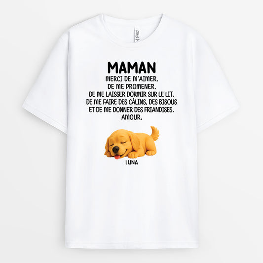 4851AFR2 t shirt personnalise chien merci de m_aimer 4851atync