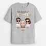 4853AFR2 t shirt personnalise la bande a papa soldat design carte au couleur clair 4853a5m0b