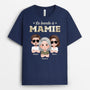 4853AFR2 t shirt personnalise la bande a papa soldat design carte au couleur fonce 4853a5m0b