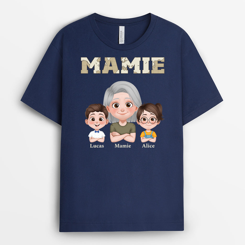4857AFR2 t shirt personnalise la bande a papa soldat version carte 4857a5t0b