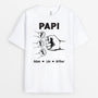 4859AFR2 t shirt personnalise papa avec poings version simple 4859a8q0b
