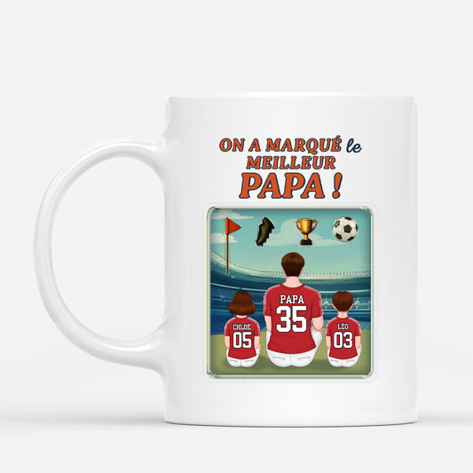 4860MFR1 mug personnalise papa on a marque le meilleur papa 4860m3yab