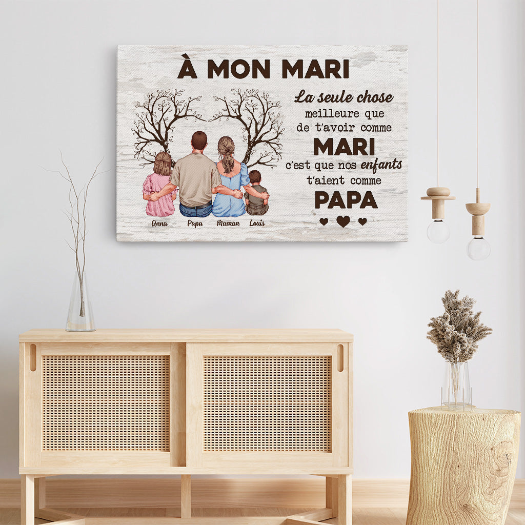 4864CFR3 toile personnalisee papa nos enfants t_aient 4864c6ytb