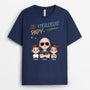 4874AFR2 t shirt personnalise papa meilleur papa soldat du monde 4874a5t0b