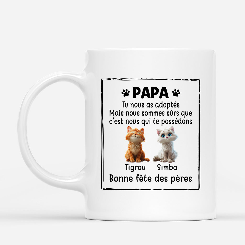 4878MFR1 mug chat cadeau fete des peres personnalise c_est moi qui te possede 4878mkymd