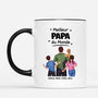 4879MFR2 mug personnalise meilleur papa fort du monde 4879m8l5b