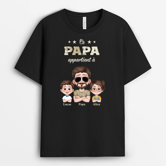 4880AFR1 t shirt personnalise ce papa soldat appartient a version carte 4880a5h0b
