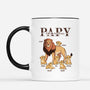 4882MFR2 mug personnalise pour papa le meilleur papa lion 4882m5l8b