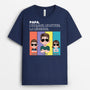 4888AFR2 t shirt personnalise papa lhomme le mythe la legende design cartoon 4888akq5b