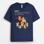 4890AFR2 t shirt personnalise papa lion lhomme le mythe la legende 4890akl8b