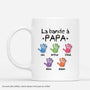 4897MFR1 effet dimpression 3d mug personnalise la bande a papa empreintes de mains colorees 4897m8q5b