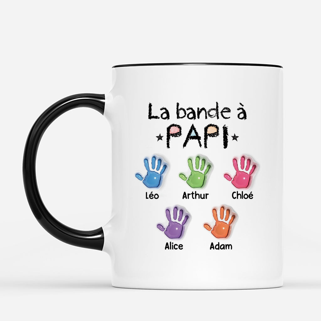 4897MFR2 effet dimpression 3d mug personnalise la bande a papa empreintes de mains colorees 4897m8q5b