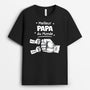 4903AFR1 t shirt personnalise meilleur papa dans le monde poings couleur fonce 4903a5t7b