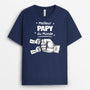 4903AFR2 t shirt personnalise meilleur papa dans le monde poings couleur fonce 4903a5t7b