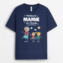 4904AFR2 t shirt personnalise meilleur papa du monde dessin crayon couleur fonce 4904a5m8b
