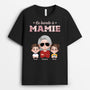 4911AFR2 t shirt personnalise la bande a papa camouflage bleu 4911a5t0b