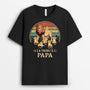 4925AFR1 t shirt personnalise la bande a papa lion version retro 4925a3l8b
