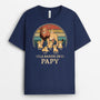 4925AFR2 t shirt personnalise la bande a papa lion version retro 4925a3l8b
