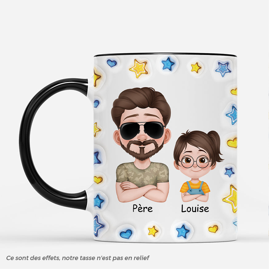 4927MFR2 effet dimpression 3d mug personnalise tel pere tel fils papa bricoleur 4927mkt0b